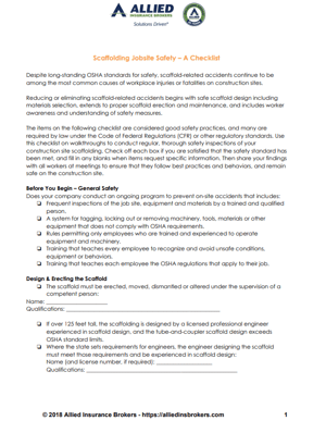 scaffolding checklist - 1st page screengrab